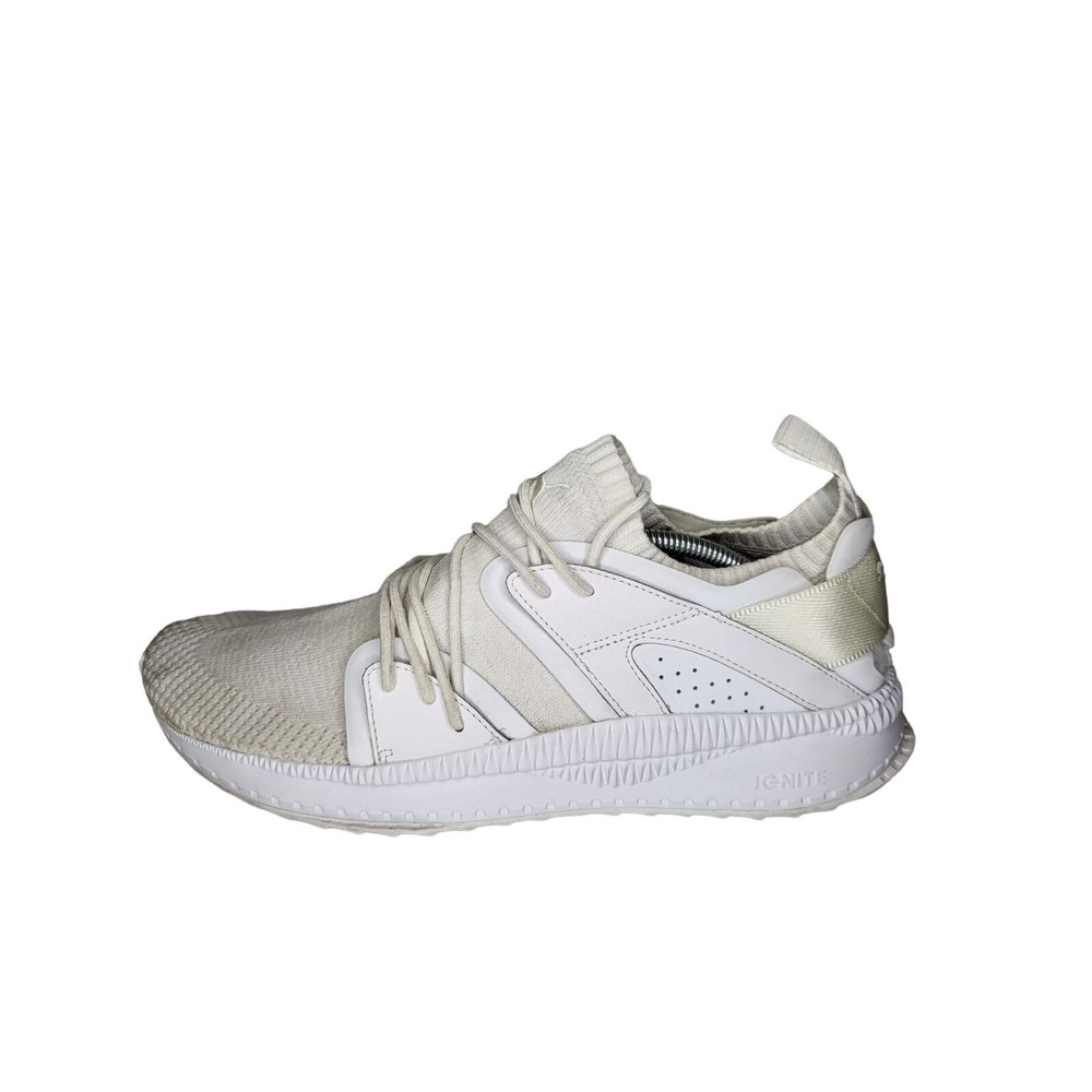 Puma Ignite Evoknit Lo Men 14 White Low Top Slip On Cushion Running Shoe Sneaker